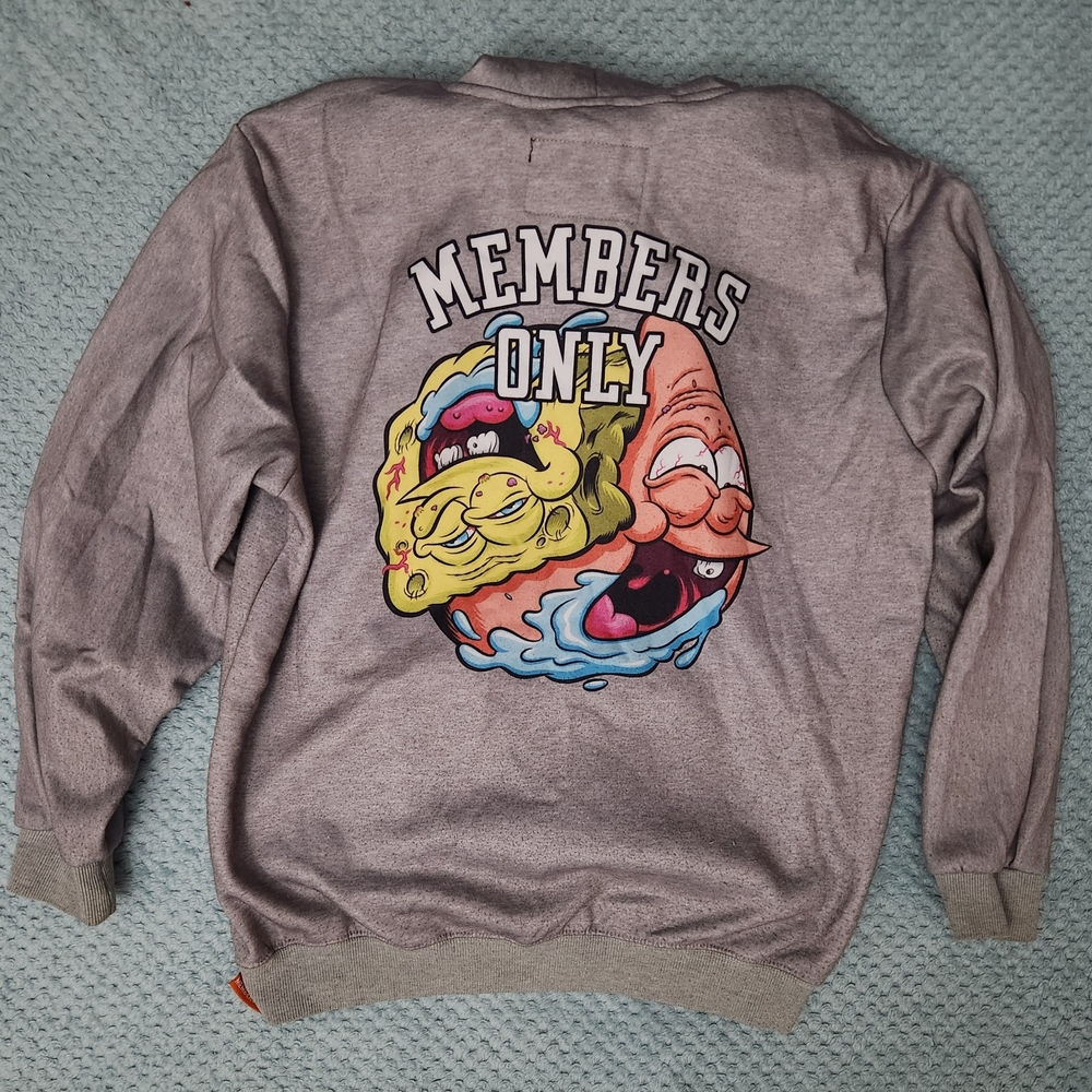 Members Only Gray Graphic Sweater